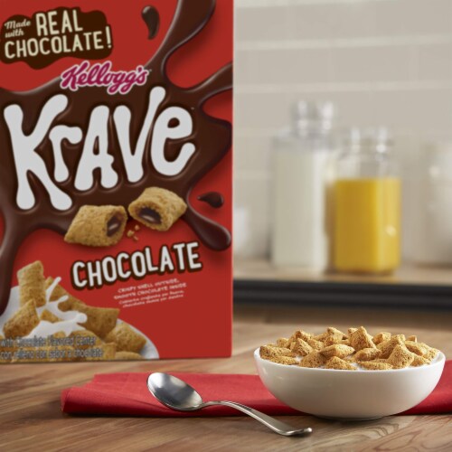 Kellogg S Krave Chocolate Cold Breakfast Cereal (Pack of 10), 10 packs