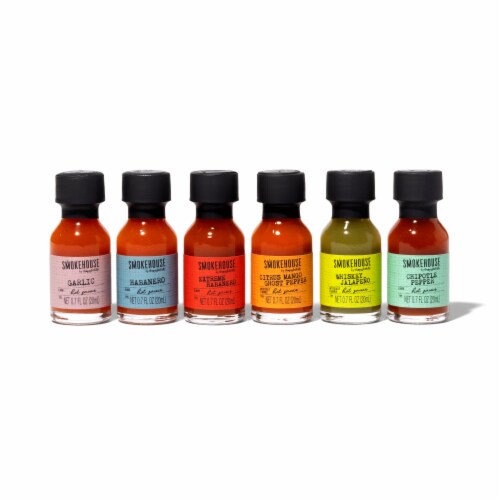 Smokehouse by Thoughtfully, Mini Gourmet Hot Sauce Sampler Gift Set