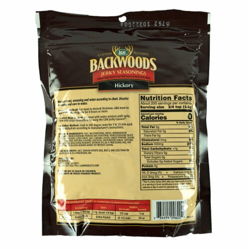 Backwoods Hickory Jerky Seasoning for 25 Lbs Meat w/ Cure Packet LEM 18