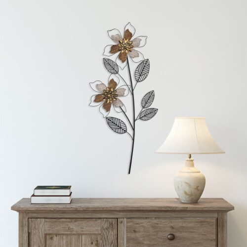 Stratton Home Decor Traditional Wood and Wire Flowers Botanical Wall Decor, 1 Ralphs