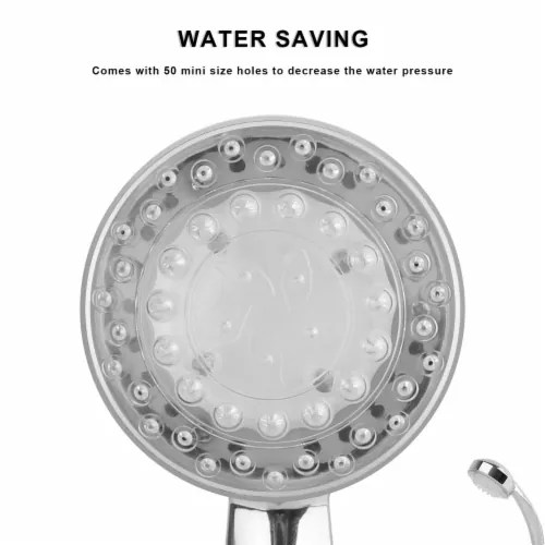 LED Shower Head Handheld ColorChanging Automatically Hydropower