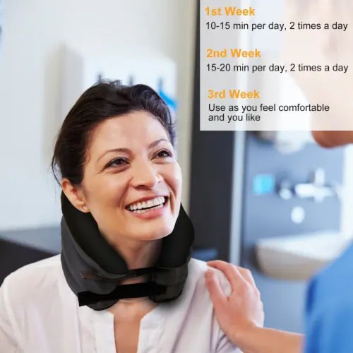 Inflatable Cervical Neck Traction Pillow Neck Shoulder Spine Alignment