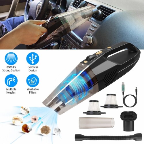 Handheld Cordless Car Vacuum Cleaner 120W 8000PA DC 12V Car Auto Home