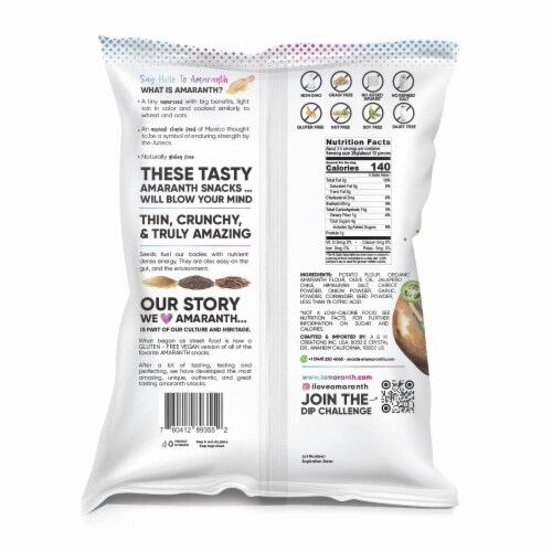 I AM(ARANTH). Jalapeño with Himalayan Salt Natural Vegan Chips