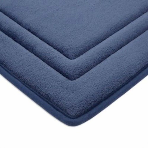 Simply Essential Memory Foam Bath Mat Medium Blue, 17 x 24 in Kroger