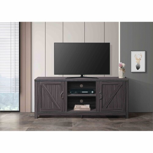 Milton Greens Stars Inc Modern Wood Laminate TV Stand up to 59 in Gray