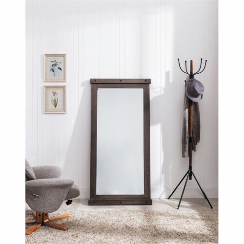 Milton Greens Stars Inc Wood Beveled Leaning/Wall Mounted Mirror in