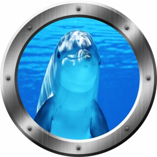 VWAQ Underwater Dolphin Peel and Stick Vinyl Wall Decal SP29, 1 Kroger