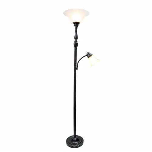 Elegant Designs Incandescent Floor Lamp Restoration Bronze LF2003RBZ, 1 Kroger