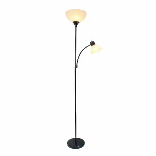 Simple Designs Incandescent Floor Lamp Black (LF2000BLK) RAG2637373, 1
