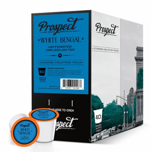 Prospect Tea White Bengal Darjeeling Tea Pods for Keurig kCup Brewers