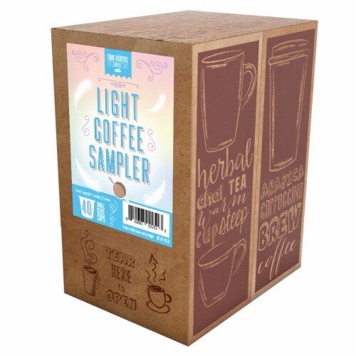 Two Rivers Light Roast Variety flavored Coffee Pods, 40 Kcups Pick ‘n