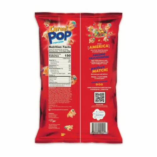 Cereal Pop Fruity Pebbles Popcorn (20 Ounce), 1 unit Fry’s Food Stores