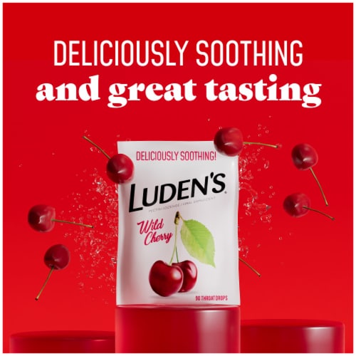 Luden's Soothing Wild Cherry Throat Drops, 90 ct King Soopers