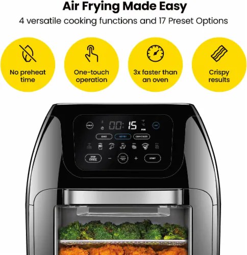 Chefman Digital Air Fryer + Oven Black, 1 ct Fred Meyer