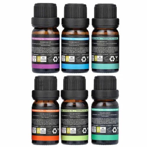 artnaturals Top 6 Essential Oils Set 6 Piece Set - .33 fl oz (10 ml