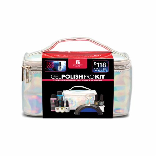 Red Carpet Manicure Starter Gel Polish Pro Complete Kit w/ LED Light, 1
