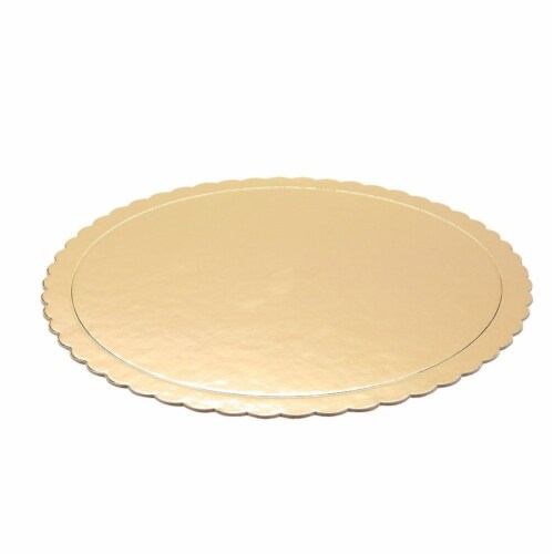 12Pack Round Cake Boards, Cardboard Scalloped Cake Circle Bases, 10