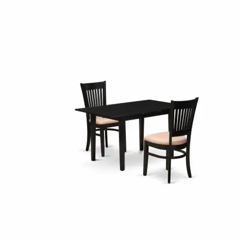 East West Furniture Dudley 6piece Traditional Wood Kitchen Table Set