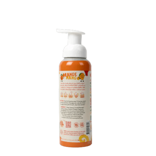 Pacha Soap Co. Kids Orange Mango 2in1 Foaming Shampoo & Body Wash, 12
