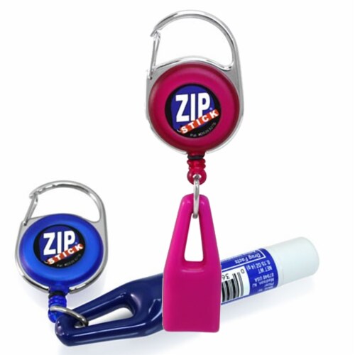 Zip Stick Retractable Lip Balm Holder Blue, 1 Kroger