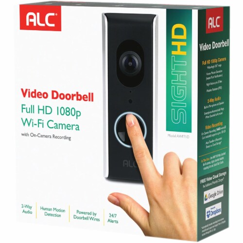 ALC Hardwired SightHD Black Video Doorbell AWF71D, 1 Fred Meyer