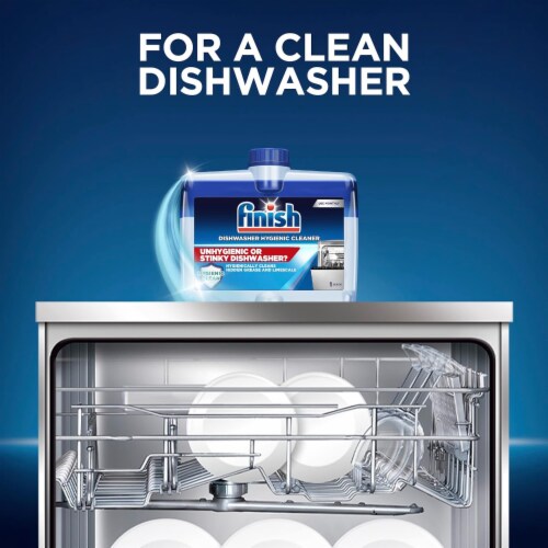 Finish Dual Action Dishwasher Cleaner, 8.45oz, Fights Grease
