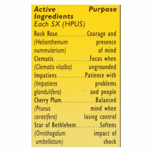 Bach Flower Remedies Rescue Remedy Stress Relief Tincure 0.35 fl oz