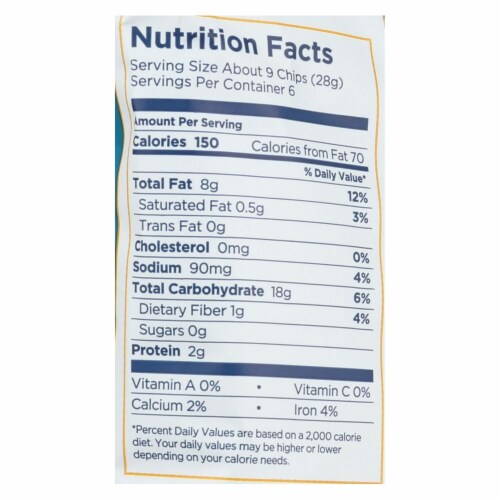 Lundberg Family Farms Sea Salt Rice Chips Case of 12 6 oz., Pack of