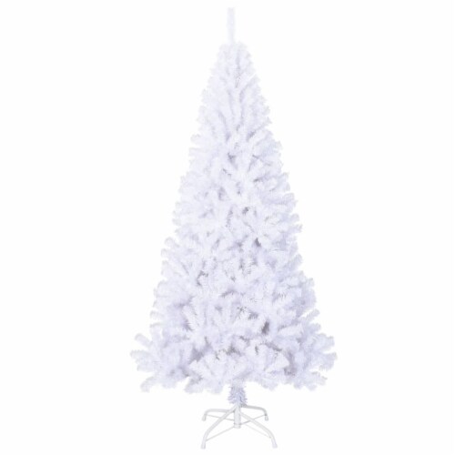 vidaXL Artificial Christmas Tree with Thick Branches White 6 ft PVC, 6x3 ft Fry’s Food Stores