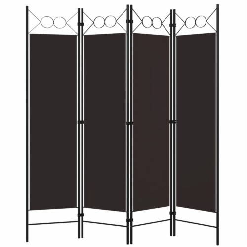 vidaXL 4Panel Room Divider Brown 63 x70.9, 4 pcs Kroger
