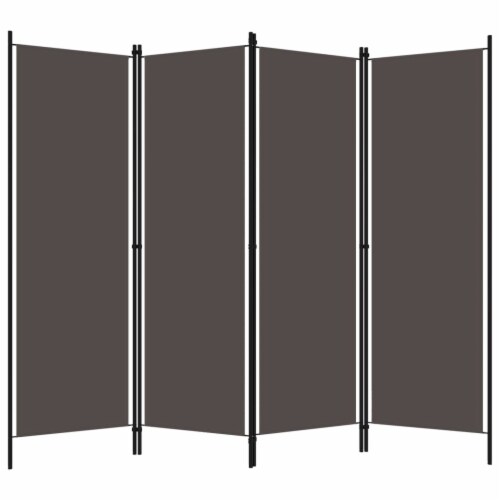 vidaXL 4Panel Room Divider Anthracite 78.7 x70.9, 1 set 78.7"x70.9