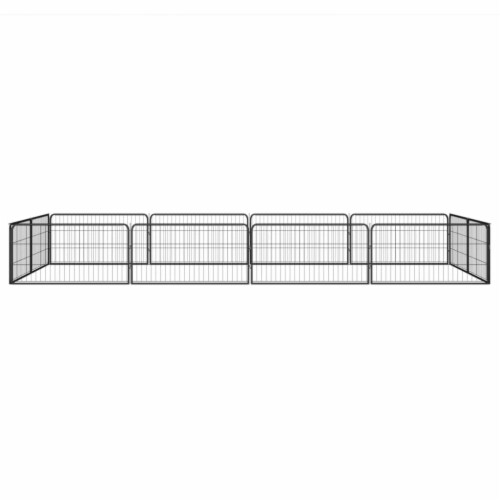 12Panel Dog Playpen Black 39.4 x19.7 Powdercoated Steel, 1 Fred Meyer