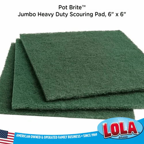 LOLA Pot Brite Jumbo HeavyDuty Scouring Pad, LongLasting Fiber