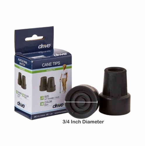 McKesson Cane Tip For Cane with 3/4 Diameter 146RTL10322BKB, 1 ct Kroger