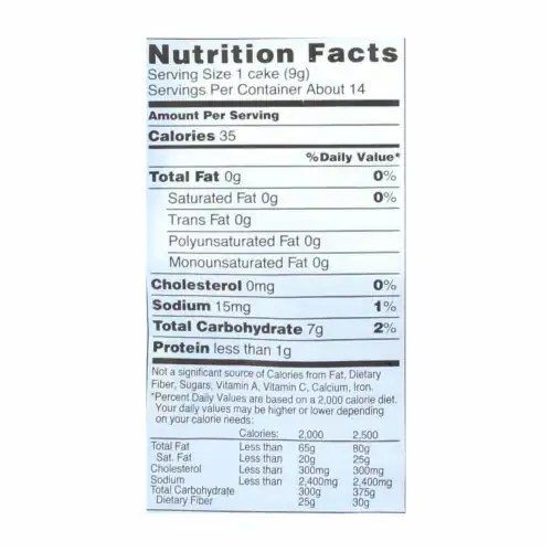 Mother's Whole Grain Rice Cakes Plain Salted Case of 12 4.5 oz