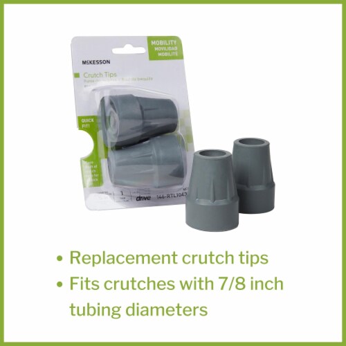 McKesson Crutch Tip For Crutch with 7/8 Inch Diameter 146RTL10439B, 20 Ct, 20 ct Kroger