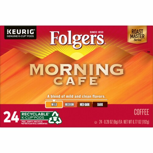 Folgers® Morning Cafe Light Roast KCup Coffee Pods, 24 ct King Soopers