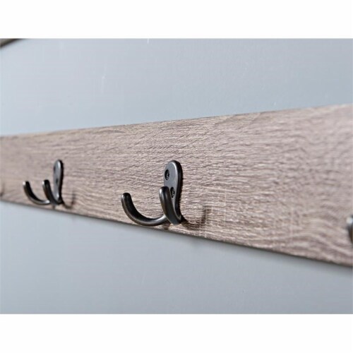 Legacy Home 47.25 Reclaimed Wood Wall Mount Coat Rack in Natural, 1
