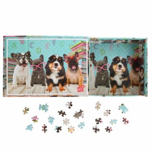 Set of 2 Keepsakes 500 Piece Jigsaw Puzzles Dogs Having Fun, 1 Each