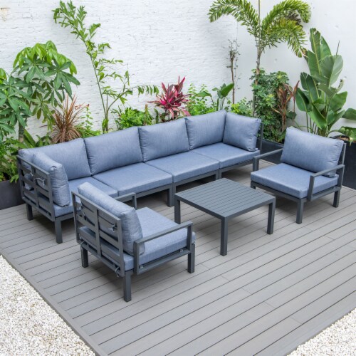 Hamilton 7Piece Aluminum Patio Conversation Set With Coffee Table And Cushions, 1 Ralphs