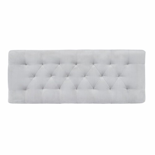 Janelle Cream Velvet Bench, 1 King Soopers