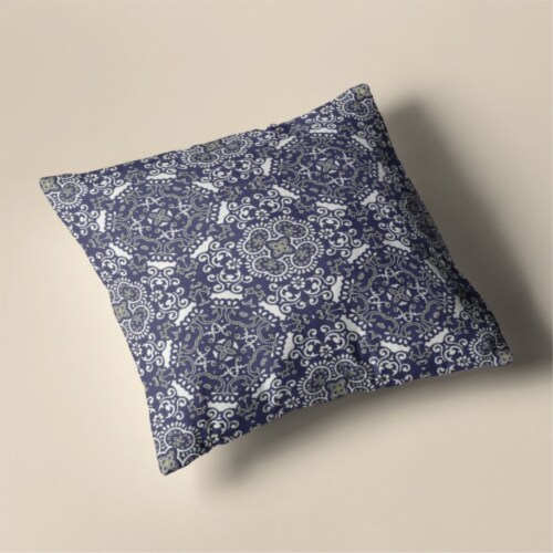Boho Sky Double Sided Suede Pillow, Zippered, Navy, 1 Kroger