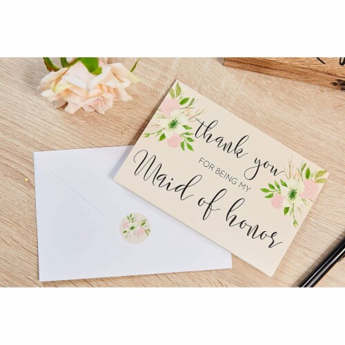 Bridal Party Request Kit, Bridesmaid Proposal and Thank You Cards (4 x 6 In, 24 Pack), PACK