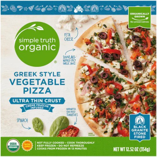 Ralphs Simple Truth Organic® Ultra Thin Crust Greek Style Vegetable
