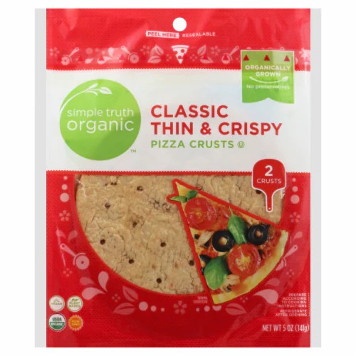 Simple Truth Organic™ Classic Thin & Crispy Pizza Crusts, 2 ct / 5 oz