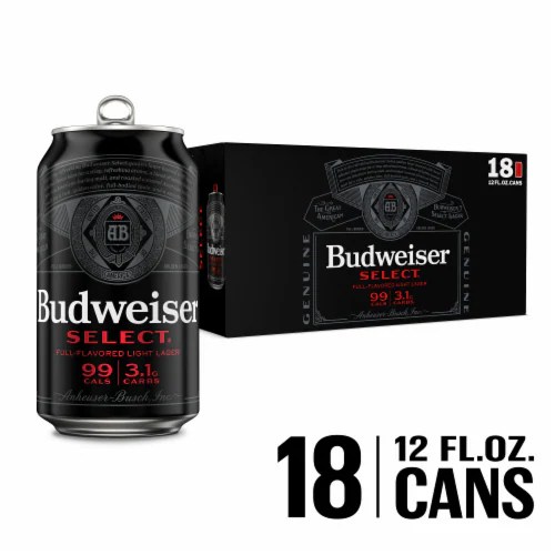 Budweiser Select® Light Beer, 18 pk / 12 fl oz Baker’s(03)