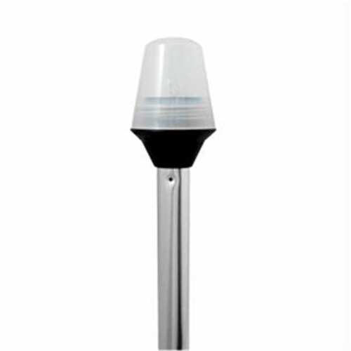 Attwood Frosted Globe AllAround Pole Light w/2Pin Locking Collar Pole