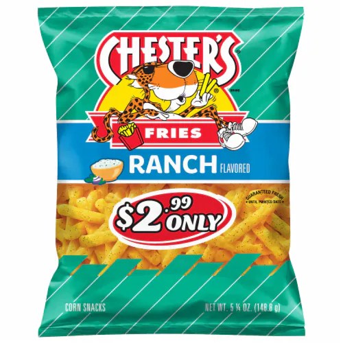 Chester's® Fries Ranch Flavored Corn Snacks, 5.25 oz Kroger