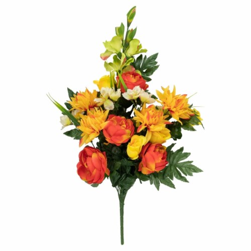Allstate 34738925 27 in. Dahlia Peony & Rose Artificial Silk Floral